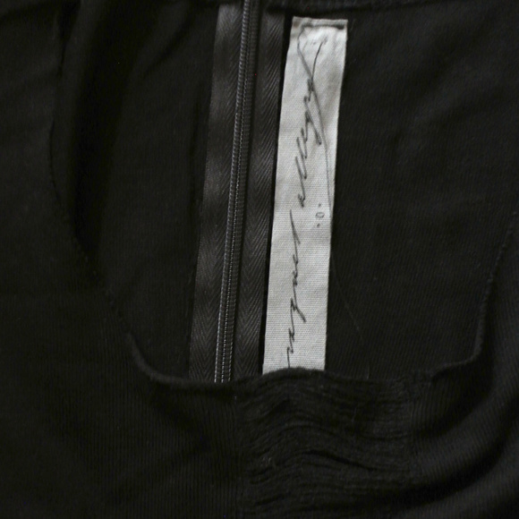 RAQUEL ALLEGRA shred front black jersey dress - Picture 4 of 6